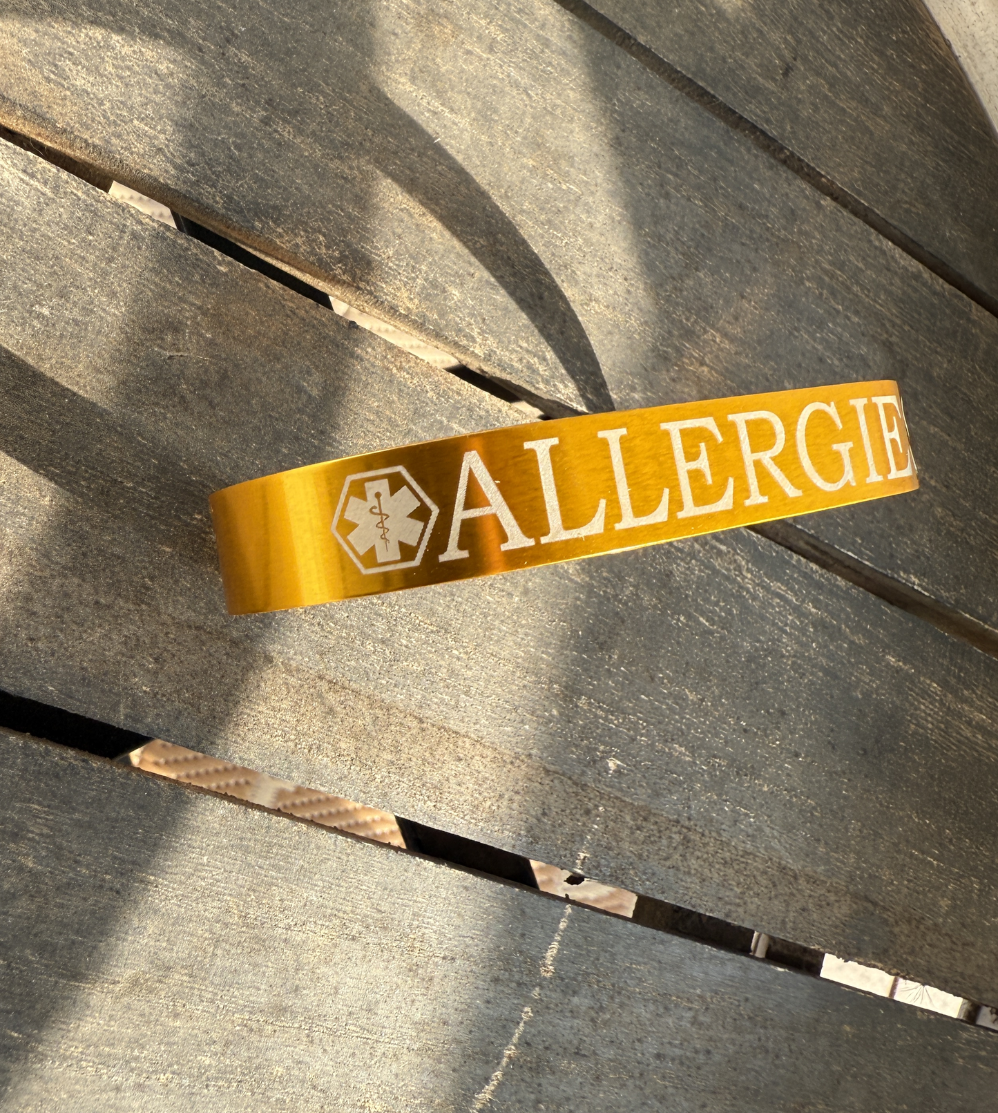 Medical Alert Bracelet - Anodized Aluminum, Custom Engraved for Diabetes, Allergies & More - Peace of Mind