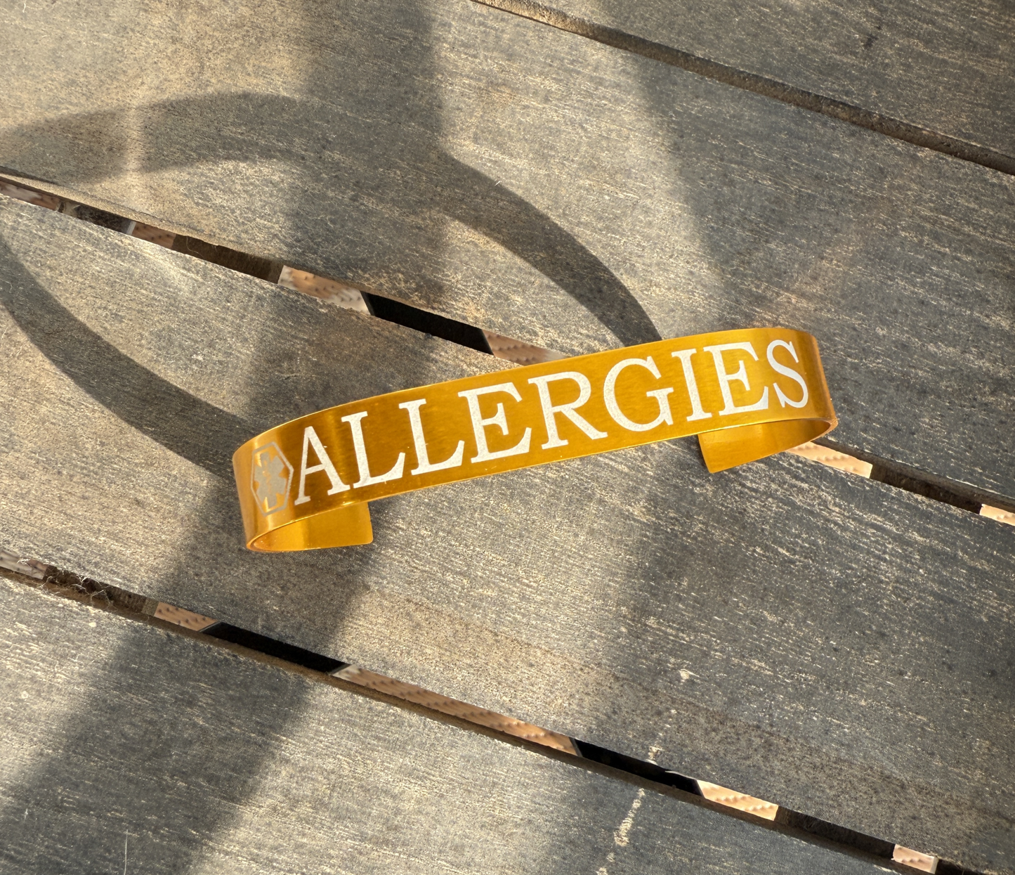 Medical Alert Bracelet - Anodized Aluminum, Custom Engraved for Diabetes, Allergies & More - Peace of Mind