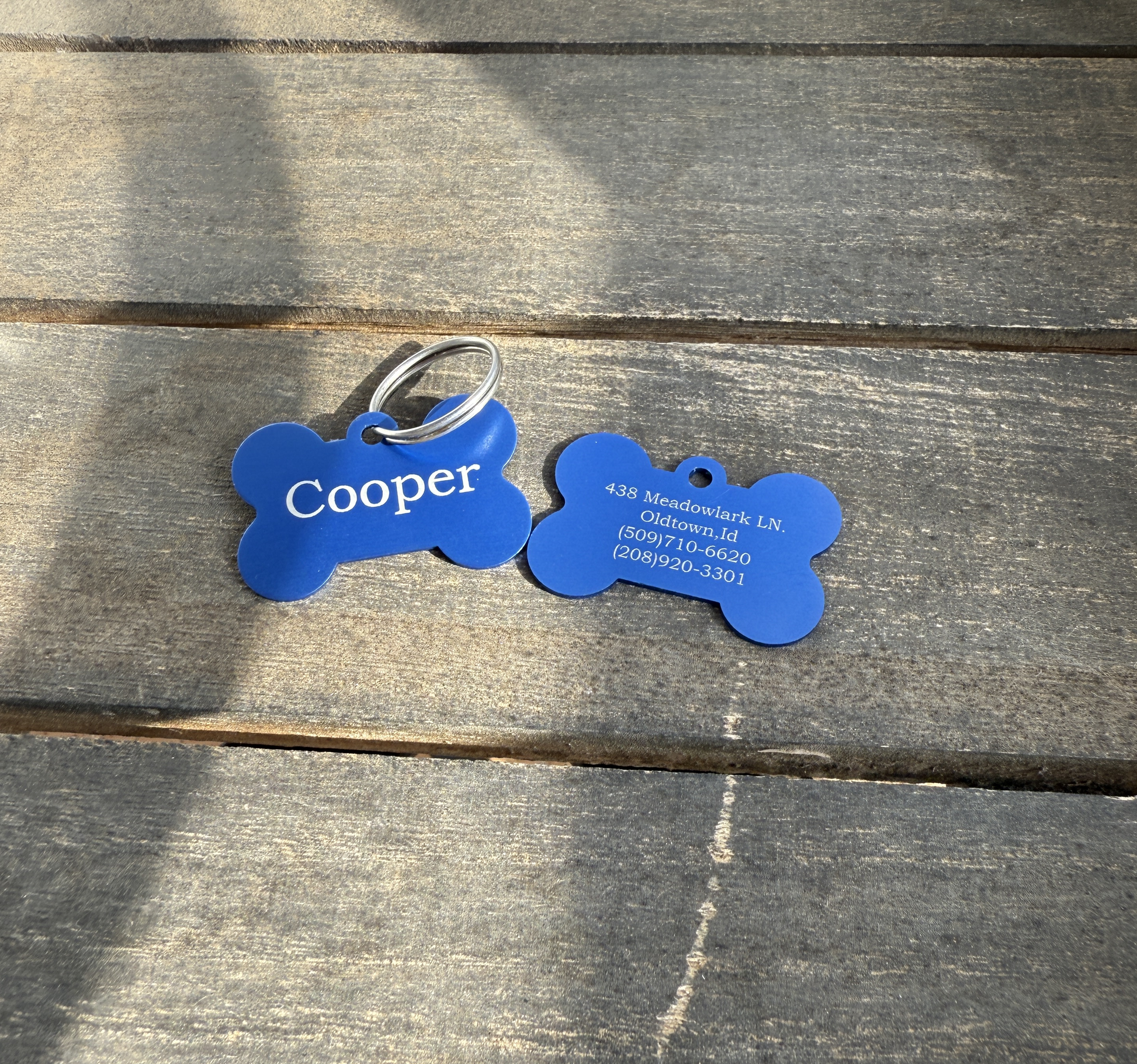 Engraved Aluminum Dog ID Tag - Personalized Pet Tag from Taylor's Oldtown Farmhouse