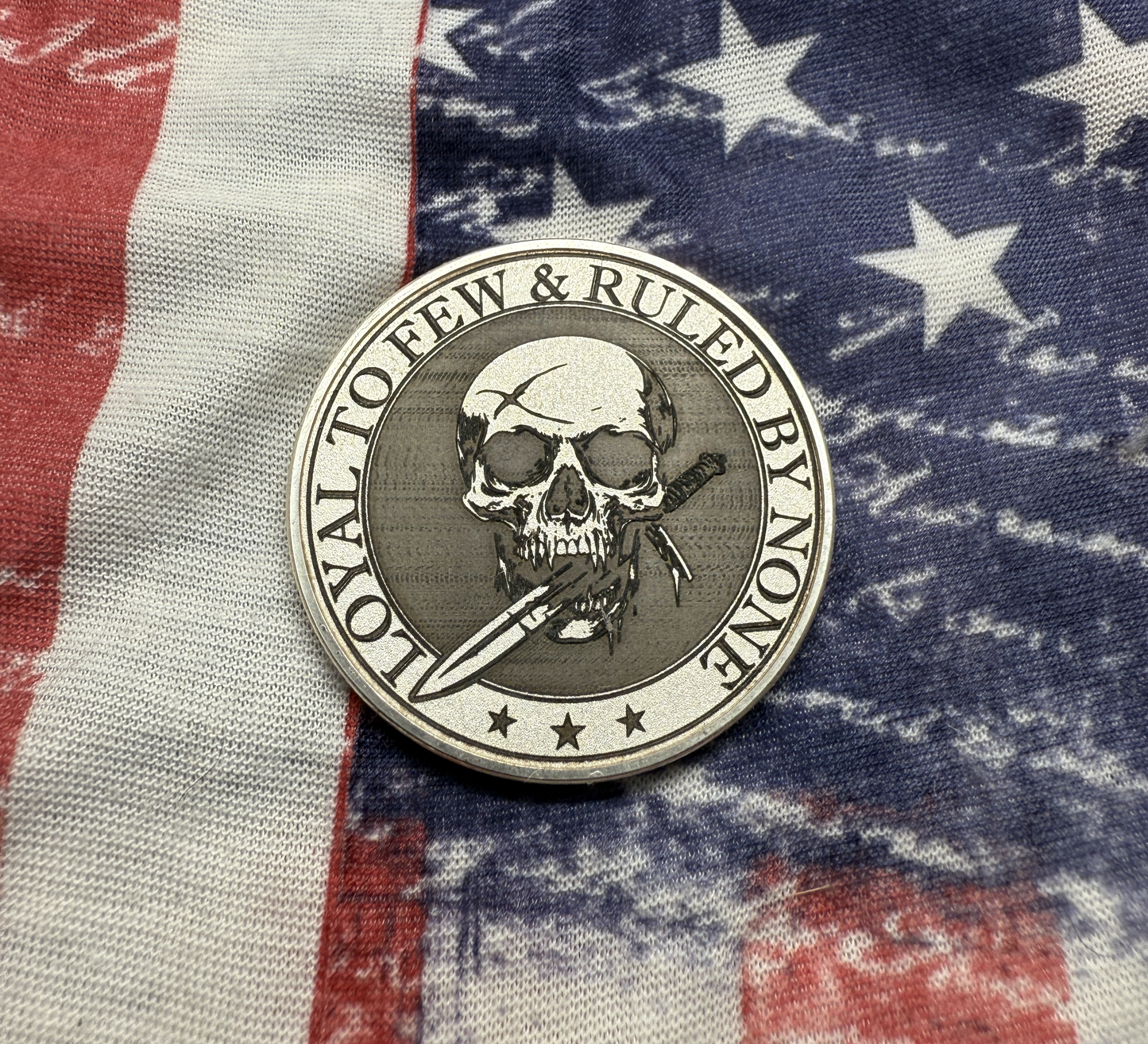 Loyal to Few Challenge Coin - Deep Engraved, Brass, Stainless Steel, & Rose Pink - Honor, Patriotism, & American Craftsmanship