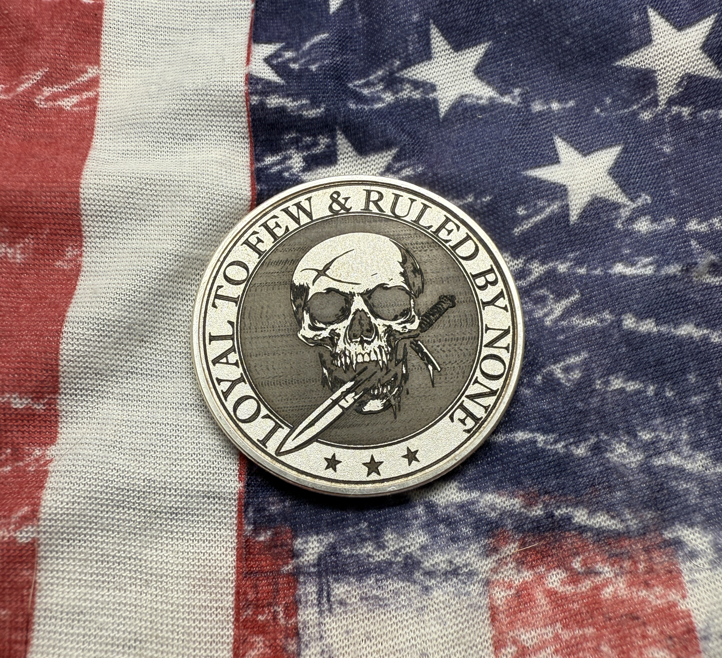 Loyal to Few Challenge Coin - Deep Engraved, Brass, Stainless Steel, & Rose Pink - Honor, Patriotism, & American Craftsmanship