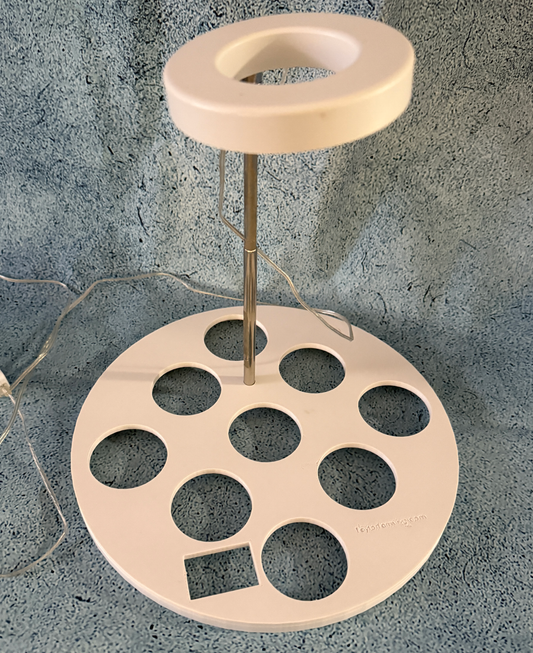 9-Hole seeding tray for 2.5 gallon buckets with grow light hole and durable design