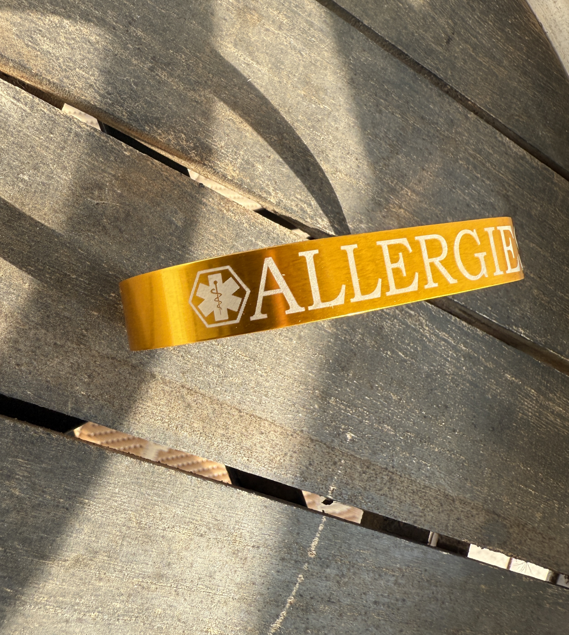  Medical Alert Bracelet - Anodized Aluminum, Custom Engraved for Diabetes, Allergies & More - Peace of Mind