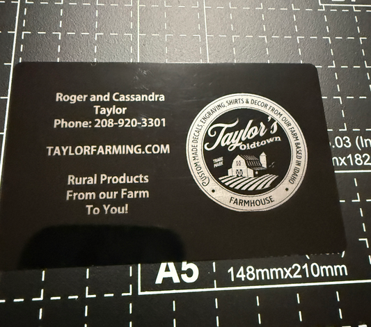 Custom Anodized Aluminum Business Cards