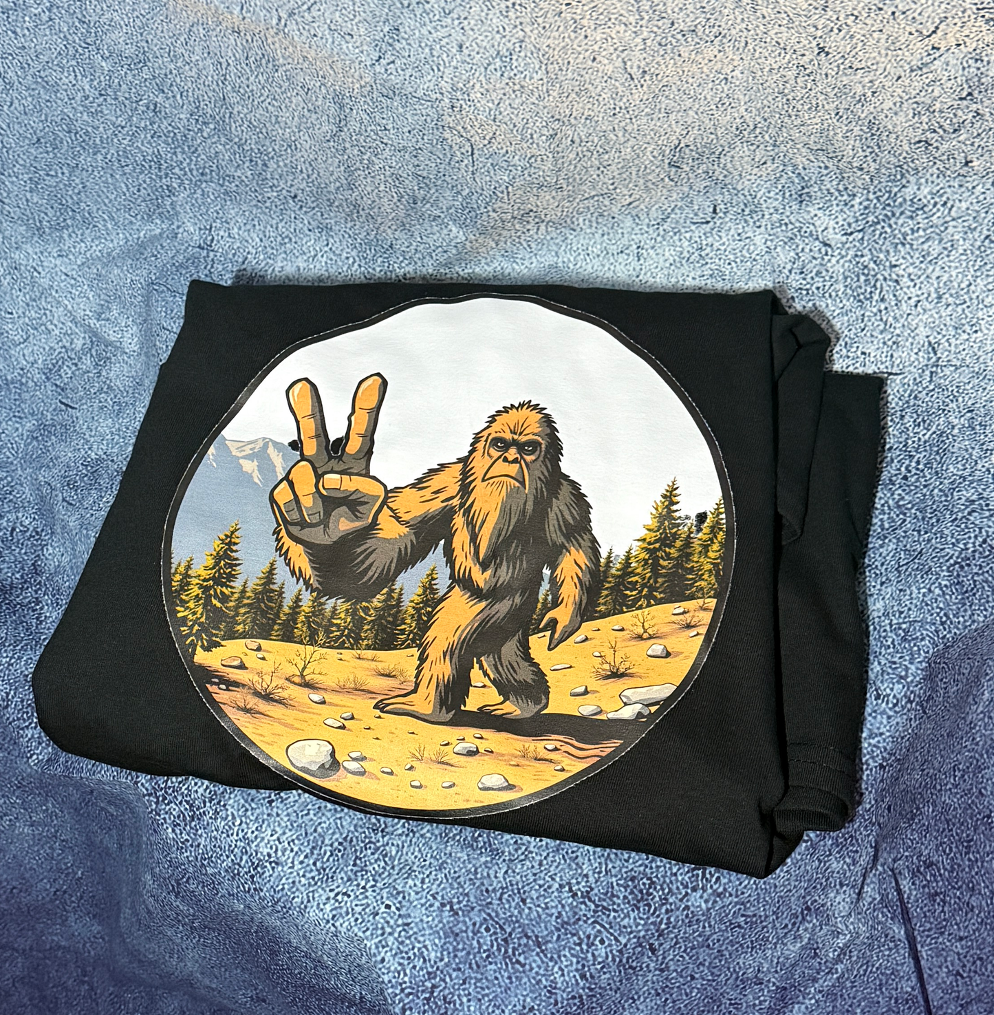 Peace Out Bigfoot Tee - Taylor's Oldtown Farmhouse