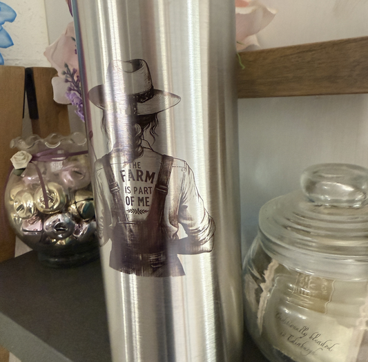 Faith & Farm Tumbler: 30oz Stainless Steel - Find Your Roots & Blessings