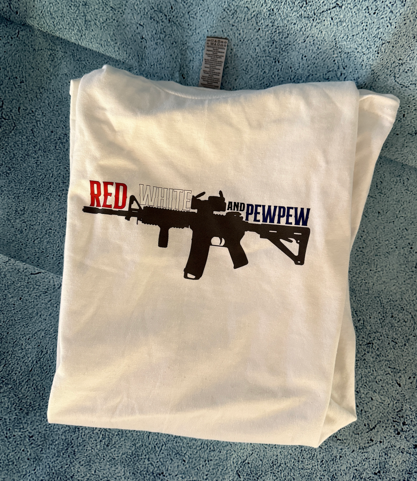 Red White and PewPew Tee -Taylor's oldtown Farmhouse